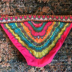 XS Victorias Secret Colorful Indian Bikini Bottoms